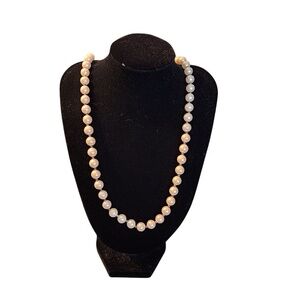 Pearl Necklace‎ Strand Faux Costume Jewelry Classic Elegant Wedding